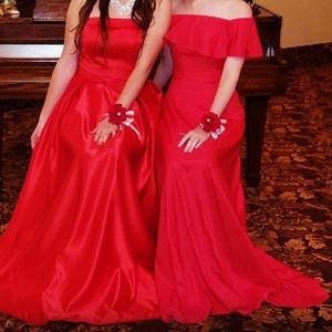 Handmade red prom dress ❤️